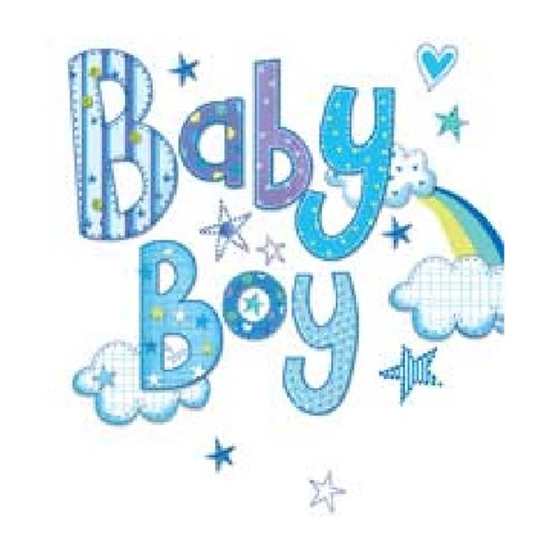 BABY BOY ELVIN GIFT TAG  12S