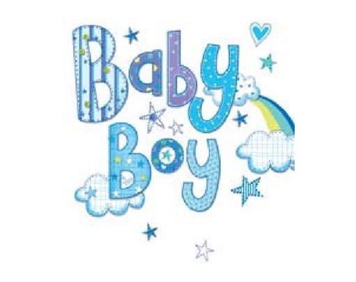 BABY BOY ELVIN GIFT TAG  12S