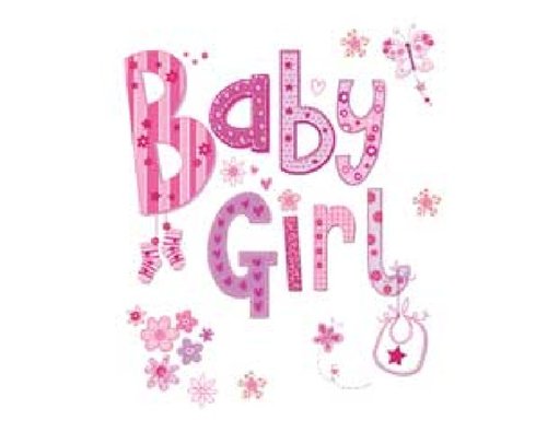 BABY GIRL ELVIN GIFT TAG  12S
