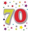 70TH BIRTHDAY ELVIN GIFT TAG  12S