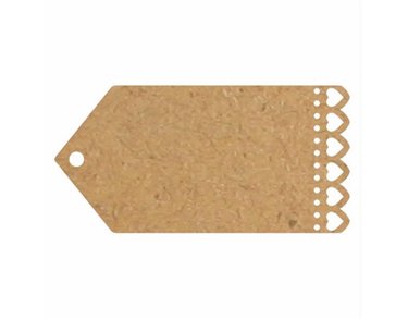 (10) DIE-CUT HEART CRAFT TAG