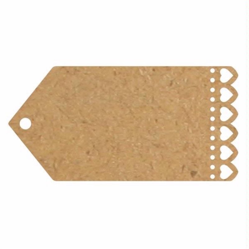 (10) DIE-CUT HEART CRAFT TAG