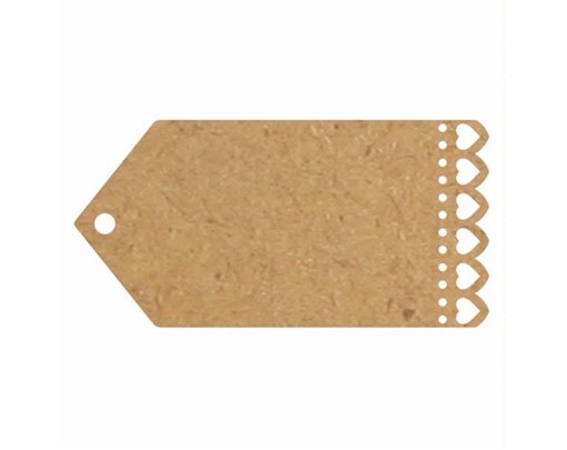 (10) DIE-CUT HEART CRAFT TAG