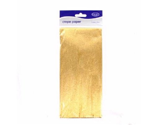1.5M GOLD METALLIC CREPE  12S
