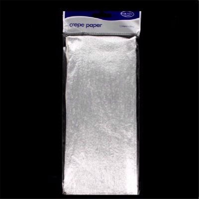 1.5M SILVER METALLIC CREPE  12S