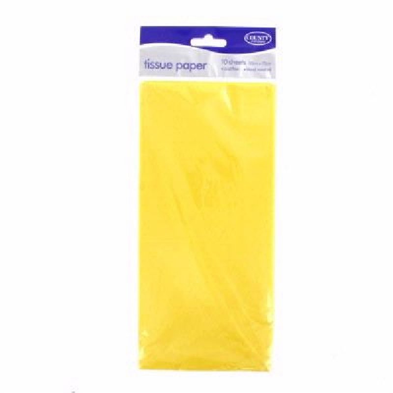 (10) YELLOW TISSUE PAPER  12S