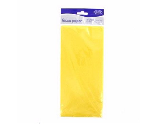(10) YELLOW TISSUE PAPER  12S