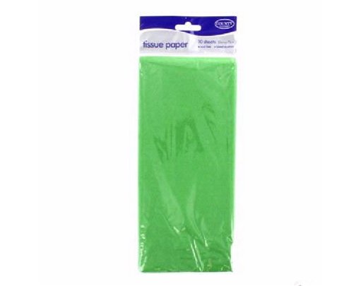 (10) LIGHT GREEN TISSUE PAPER  12S