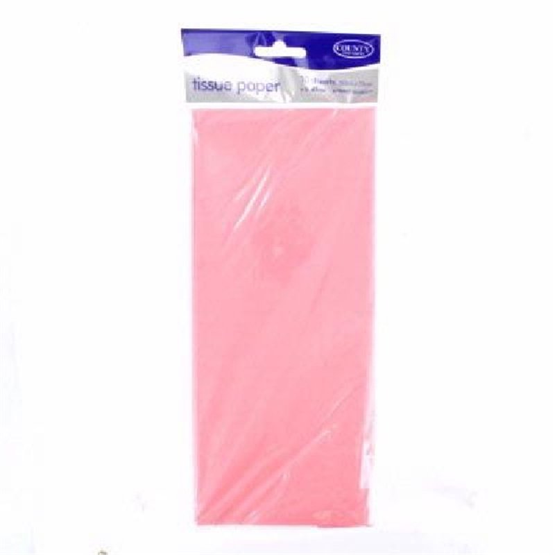 (10) PINK TISSUE PAPER  12S