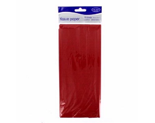 (10) RED TISSUE PAPER  12S
