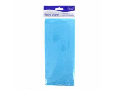 (10) LIGHT BLUE TISSUE PAPER  12S