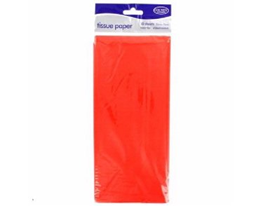 (10) ORANGE TISSUE PAPER  12S