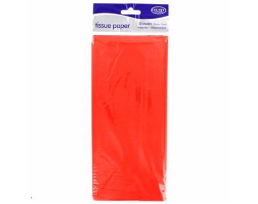 (10) ORANGE TISSUE PAPER  12S