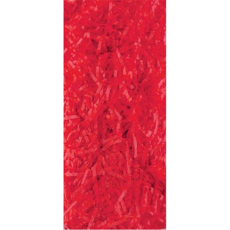 20G RED SHREDDED TISSUE  6S