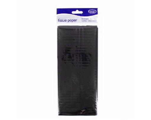 (10) BLACK TISSUE PAPER  12S