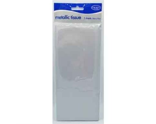 (5) SILVER TISSUE PAPER  12S