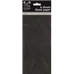 (6) BLACK TISSUE PAPER SHEETS  12S