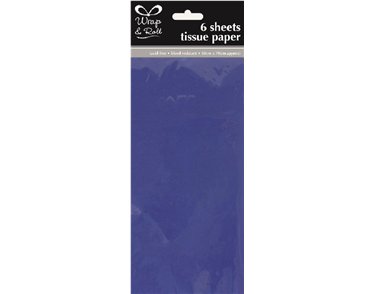 (6) DARK BLUE TISSUE PAPER SHEETS  12S