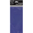 (6) DARK BLUE TISSUE PAPER SHEETS  12S