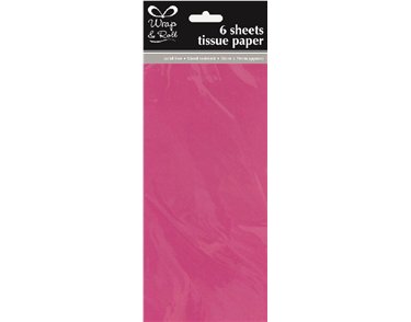 (6) FUCHSIA TISSUE PAPER SHEETS  12S