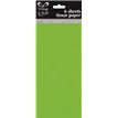 (6) GREEN TISSUE PAPER SHEETS  12S