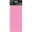 (6) PINK TISSUE PAPER SHEETS  12S