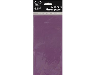 (6) PURPLE TISSUE PAPER SHEETS  12S