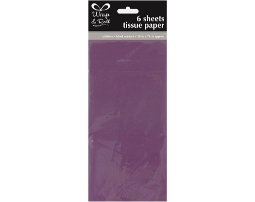 (6) PURPLE TISSUE PAPER SHEETS  12S