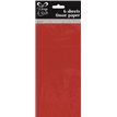 (6) RED TISSUE PAPER SHEETS  12S