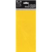 (6) YELLOW TISSUE PAPER SHEETS  12S