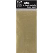 (4) METALLIC GOLD TISSUE PAPER SHEETS  12S