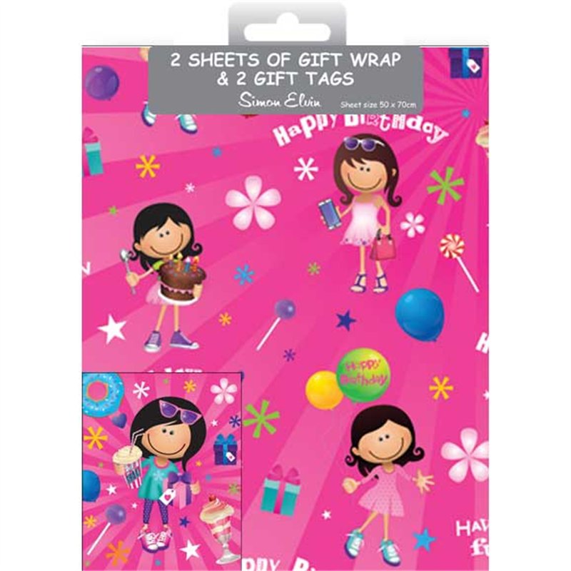 JUVENILE GIRL FOLDED WRAP & TAGS