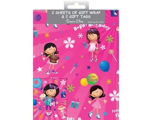 JUVENILE GIRL FOLDED WRAP & TAGS