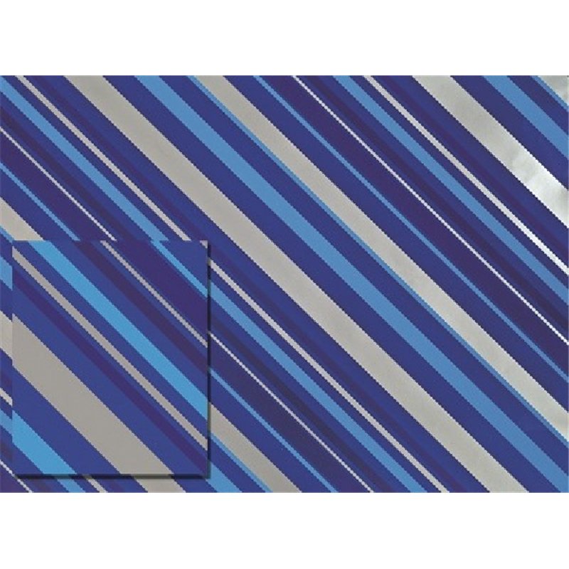 BLUE STRIPES FOLDED WRAP & TAGS
