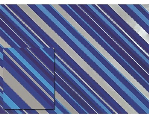 BLUE STRIPES FOLDED WRAP & TAGS