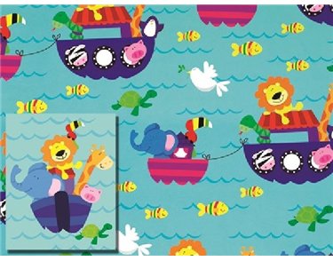 JUVENILE ANIMALS FOLDED WRAP & TAGS