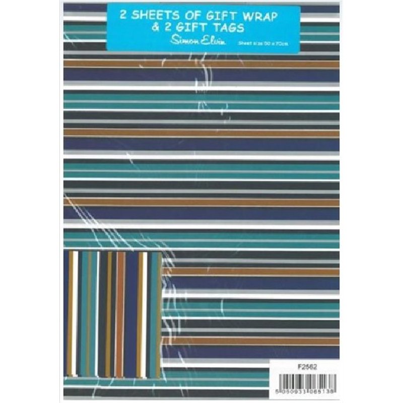 MALE BIRTHDAY FOLDED WRAP & TAGS