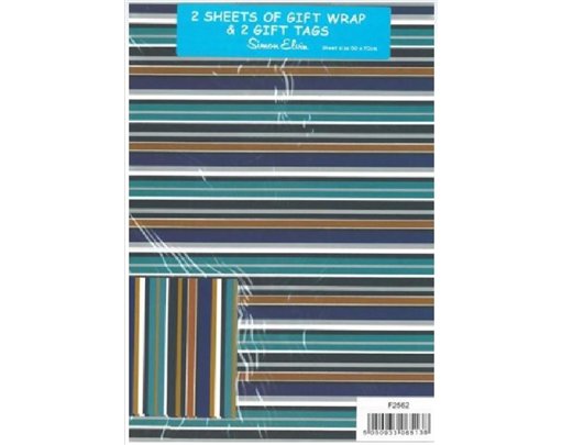 MALE BIRTHDAY FOLDED WRAP & TAGS