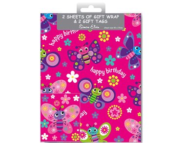 BUTTERFLY FOLDED WRAP & TAGS