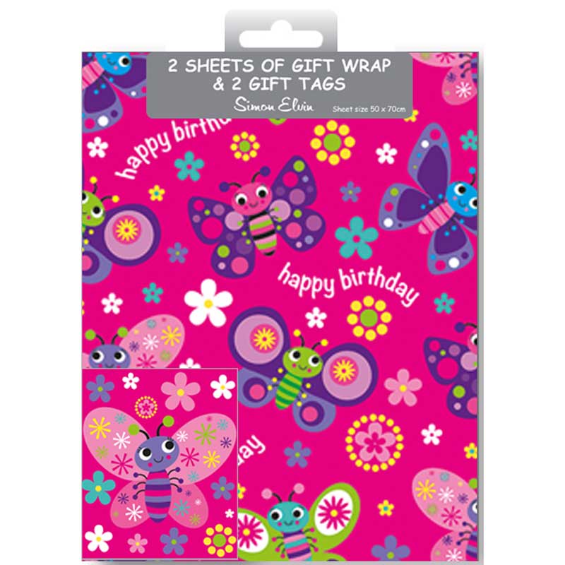BUTTERFLY FOLDED WRAP & TAGS