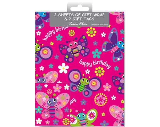 BUTTERFLY FOLDED WRAP & TAGS