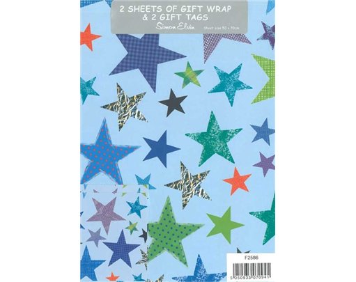 MALE STARS FOLDED WRAP & TAGS