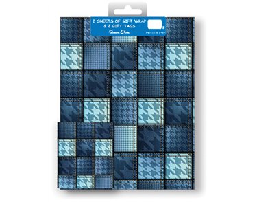 MALE DESIGNER FOLDED WRAP & TAGS