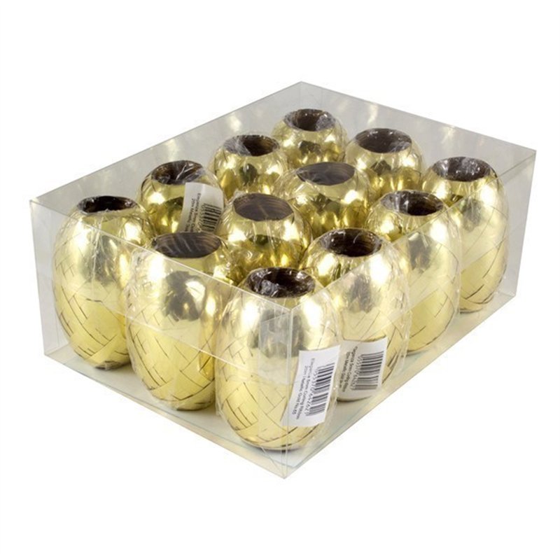 5MMX20M METALLIC GOLD RIBBON COP  12S