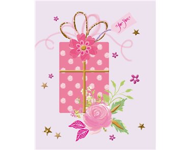 TRAD FEMALE ELVIN GIFT TAG  12S