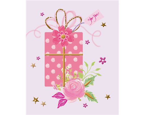 TRAD FEMALE ELVIN GIFT TAG  12S
