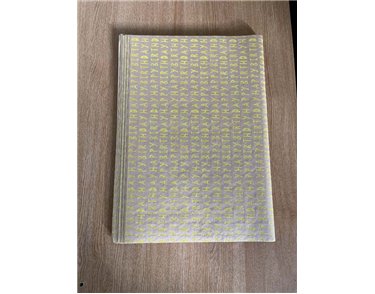 NEON YELLOW BIRTHDAY GLITTER FLATWRAP  25S