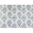 BUBBLY BALLOONS GLITTER FLATWRAP  25S