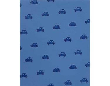 MINI CAR ON BLUE GLITTER FLATWRAP  25S