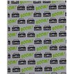 MODERN ICONS NEON GREEN GLITTER FLATWRAP  25S